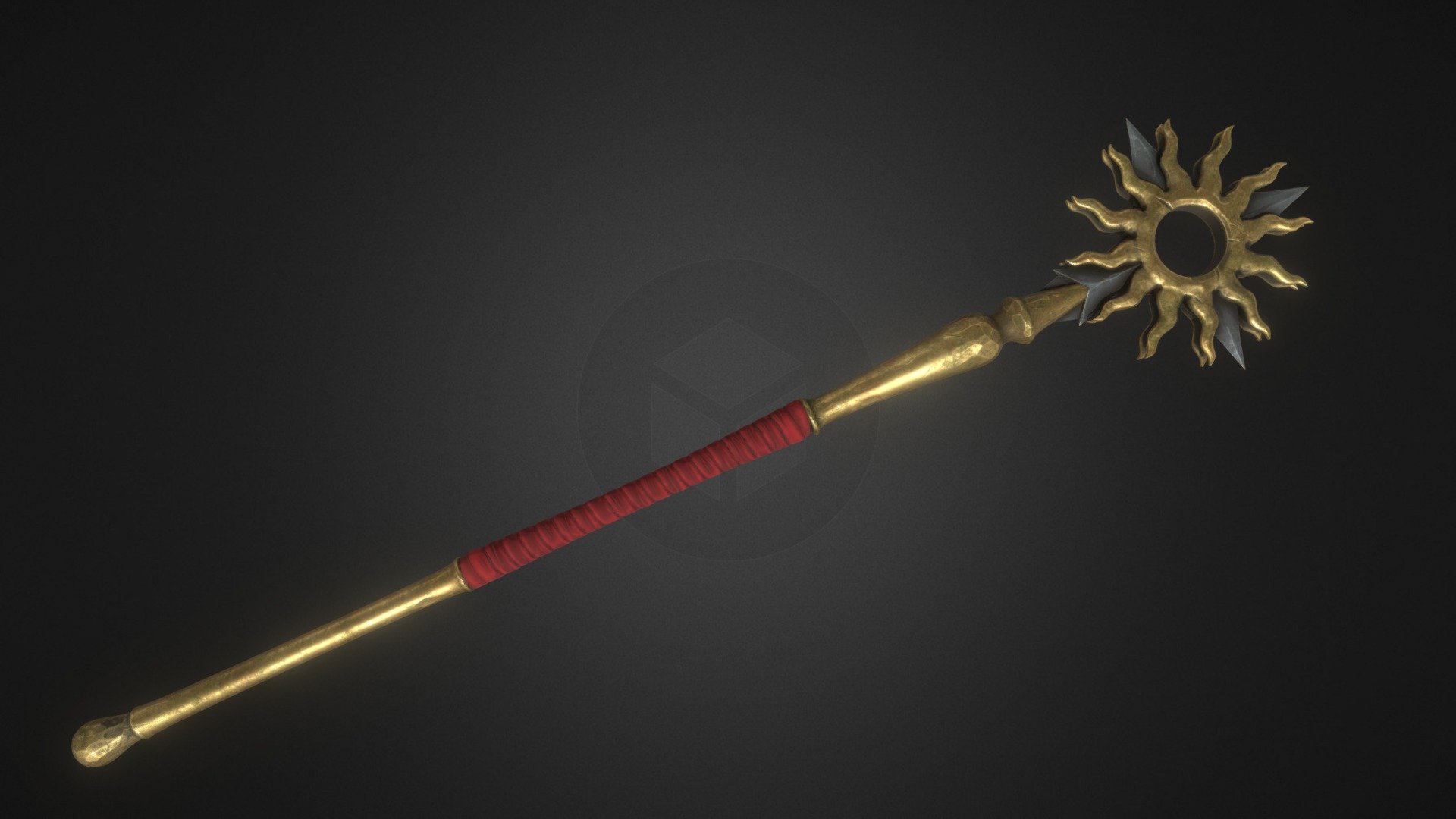 Staff of sun 3d model