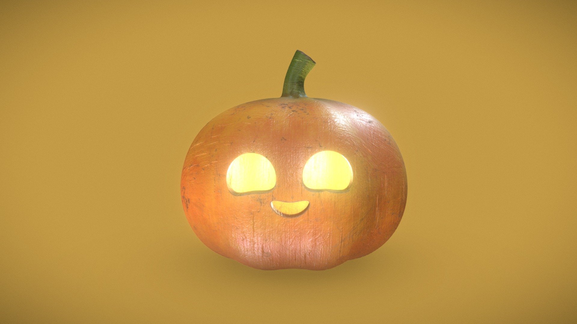 cute Jack-o-lantern 3d model