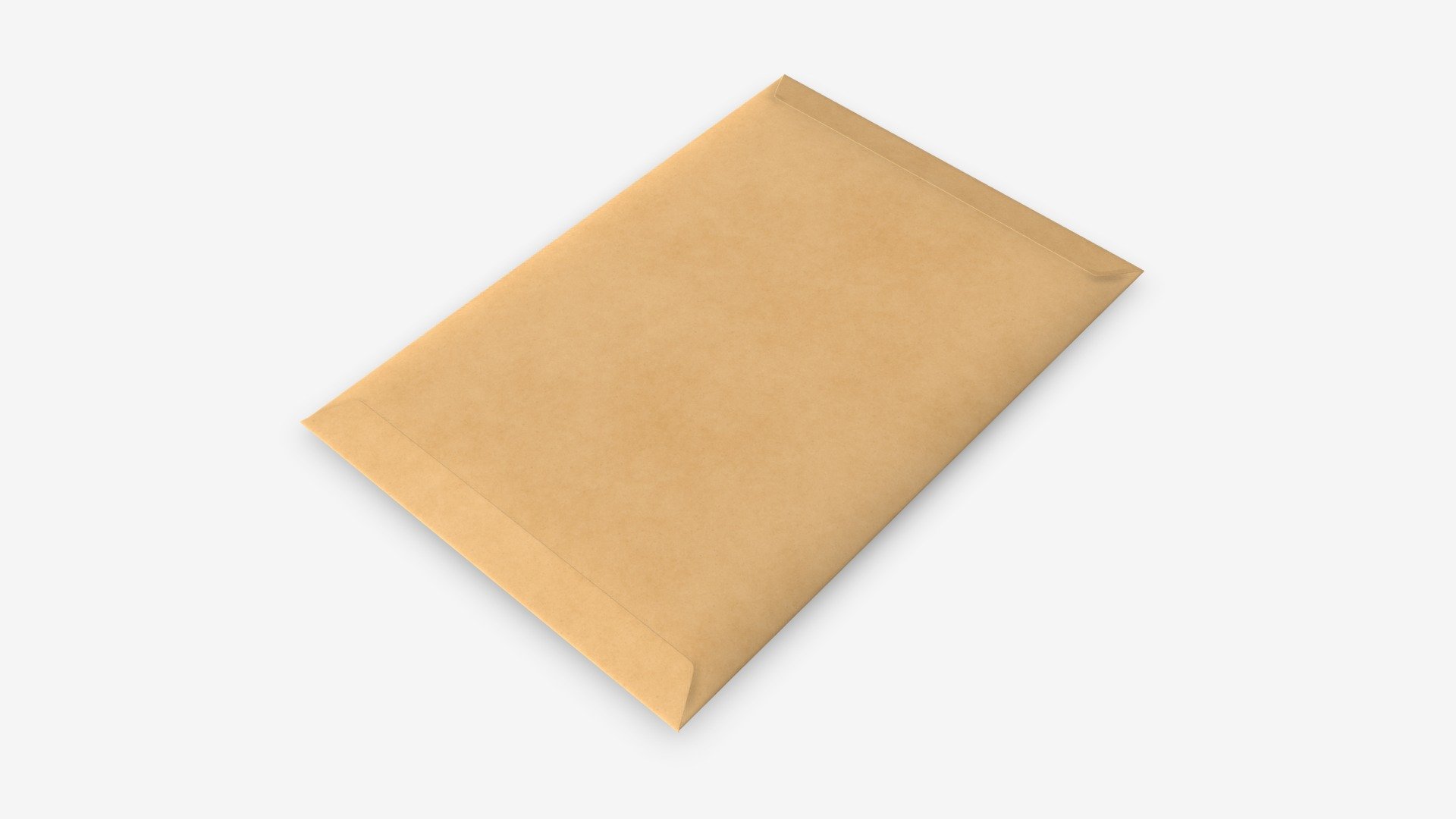 Envelope mockup 01 3d model