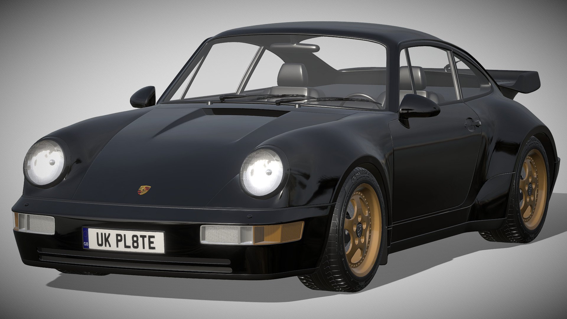 Porsche 911 964 Turbo 1993 3d model