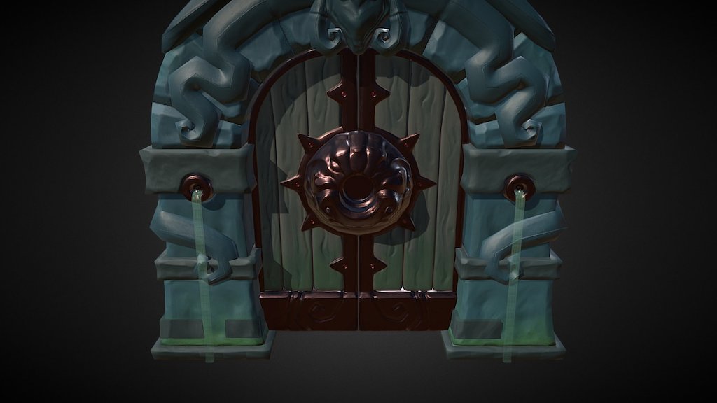 Dungeon Door 3d model