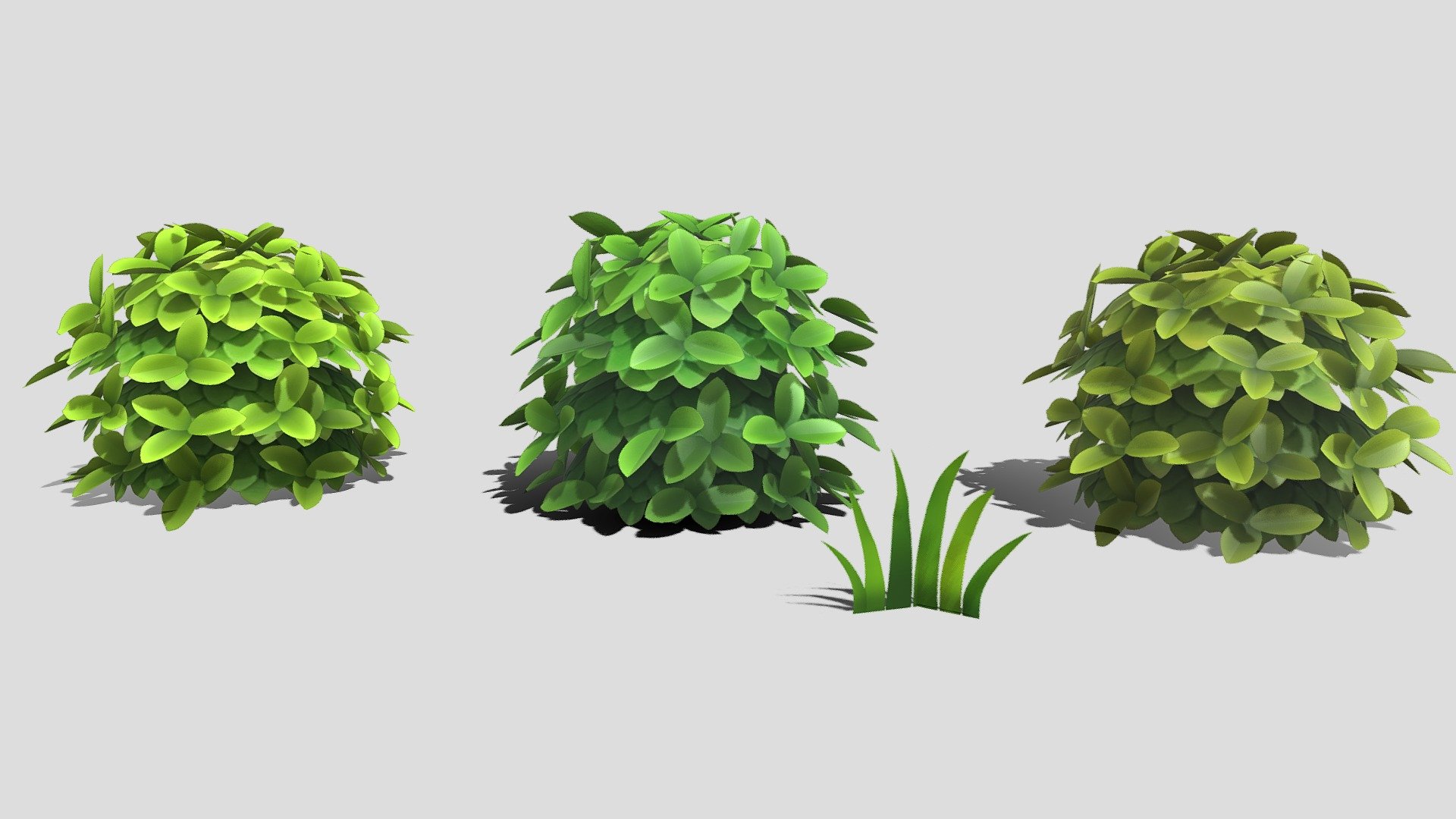 Bush_Low 3d model