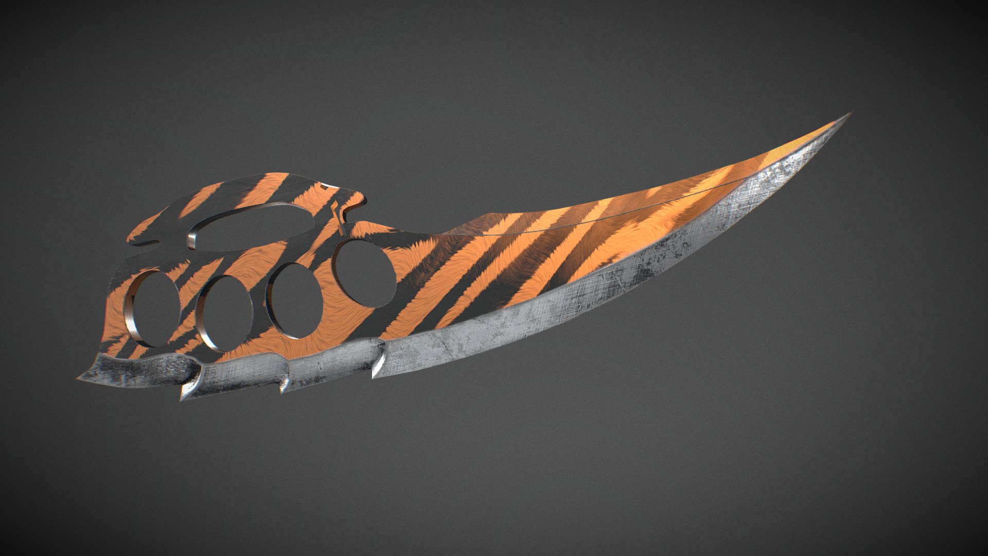 Knuckle Knife 3d model