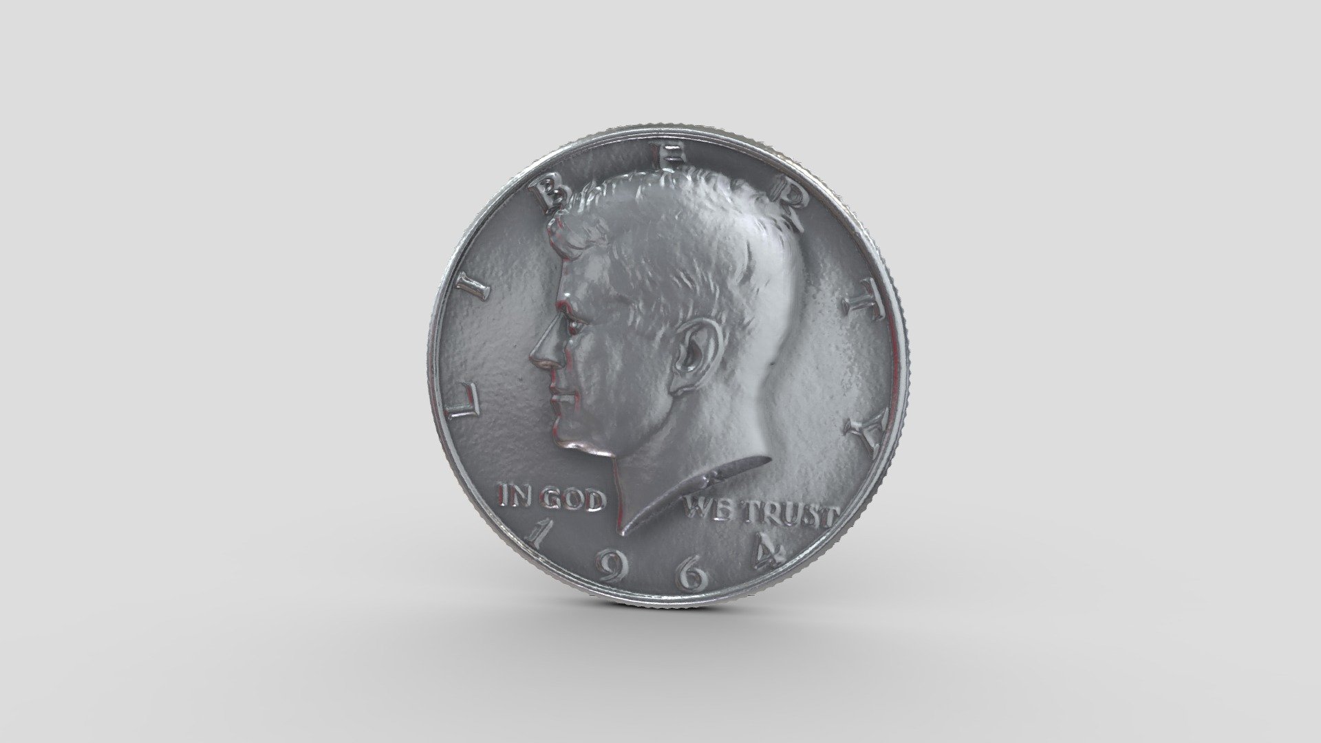 Half Dollar Coin 3d model