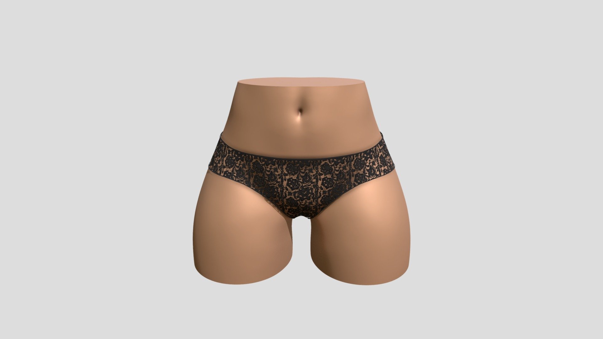 Flower Lace Lingerie 3d model