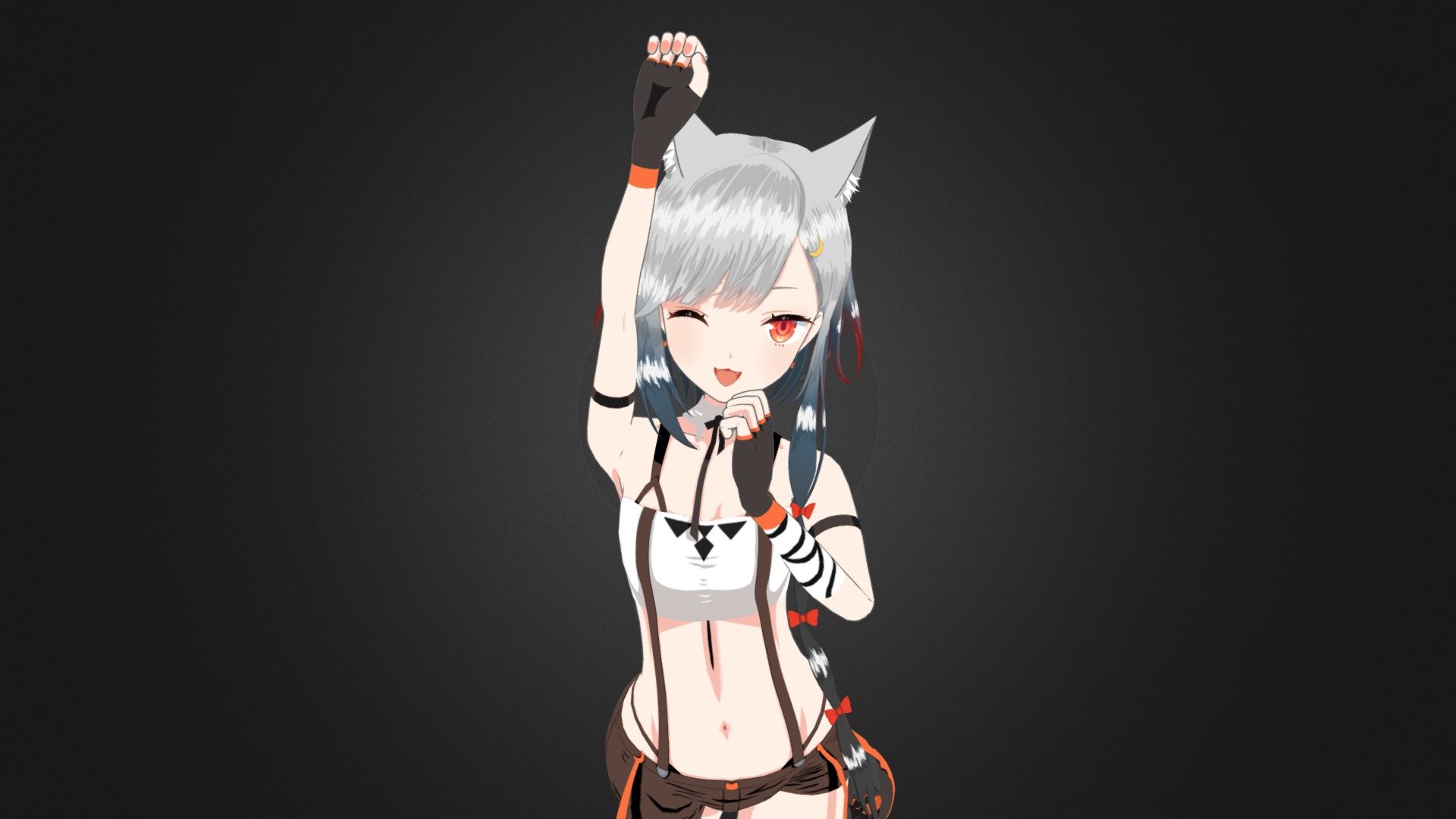 Vtuber-緋月ひの 3d model