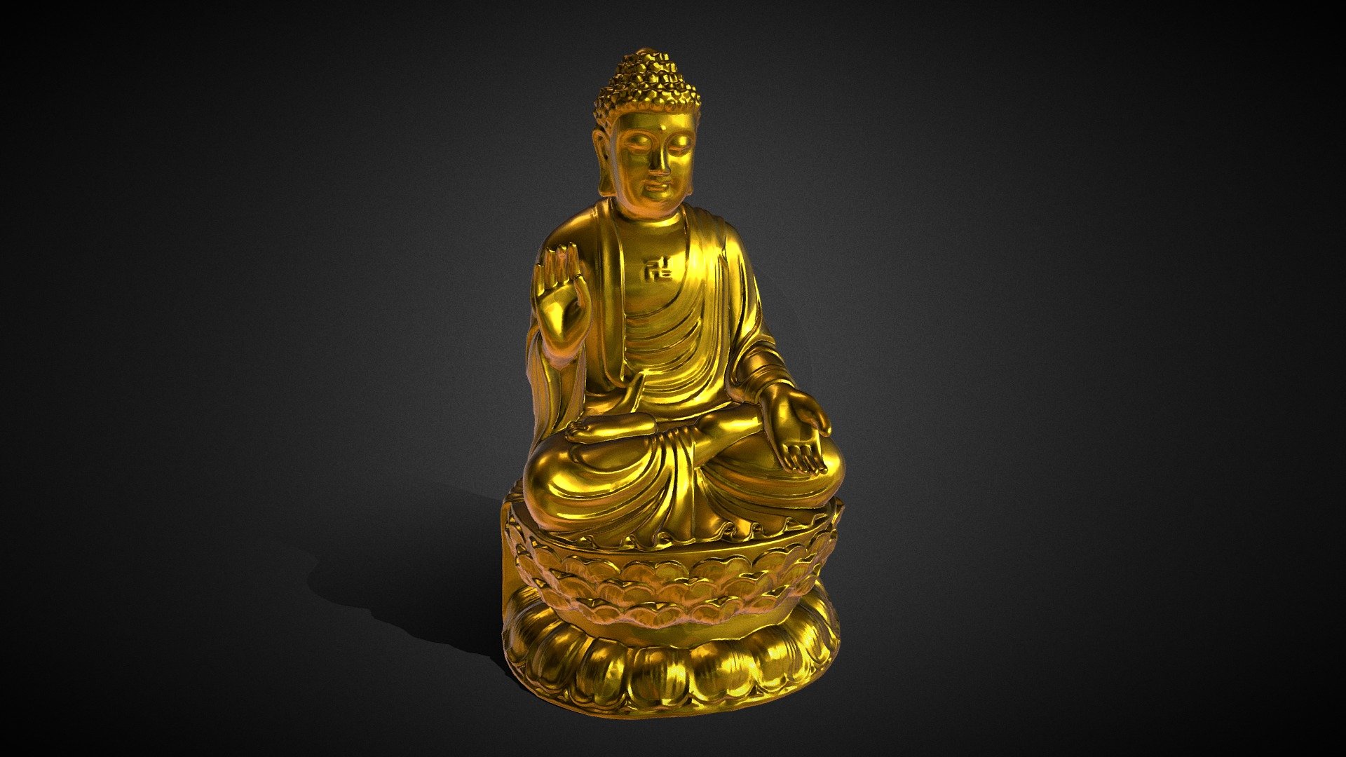 Buddha statue 3d model