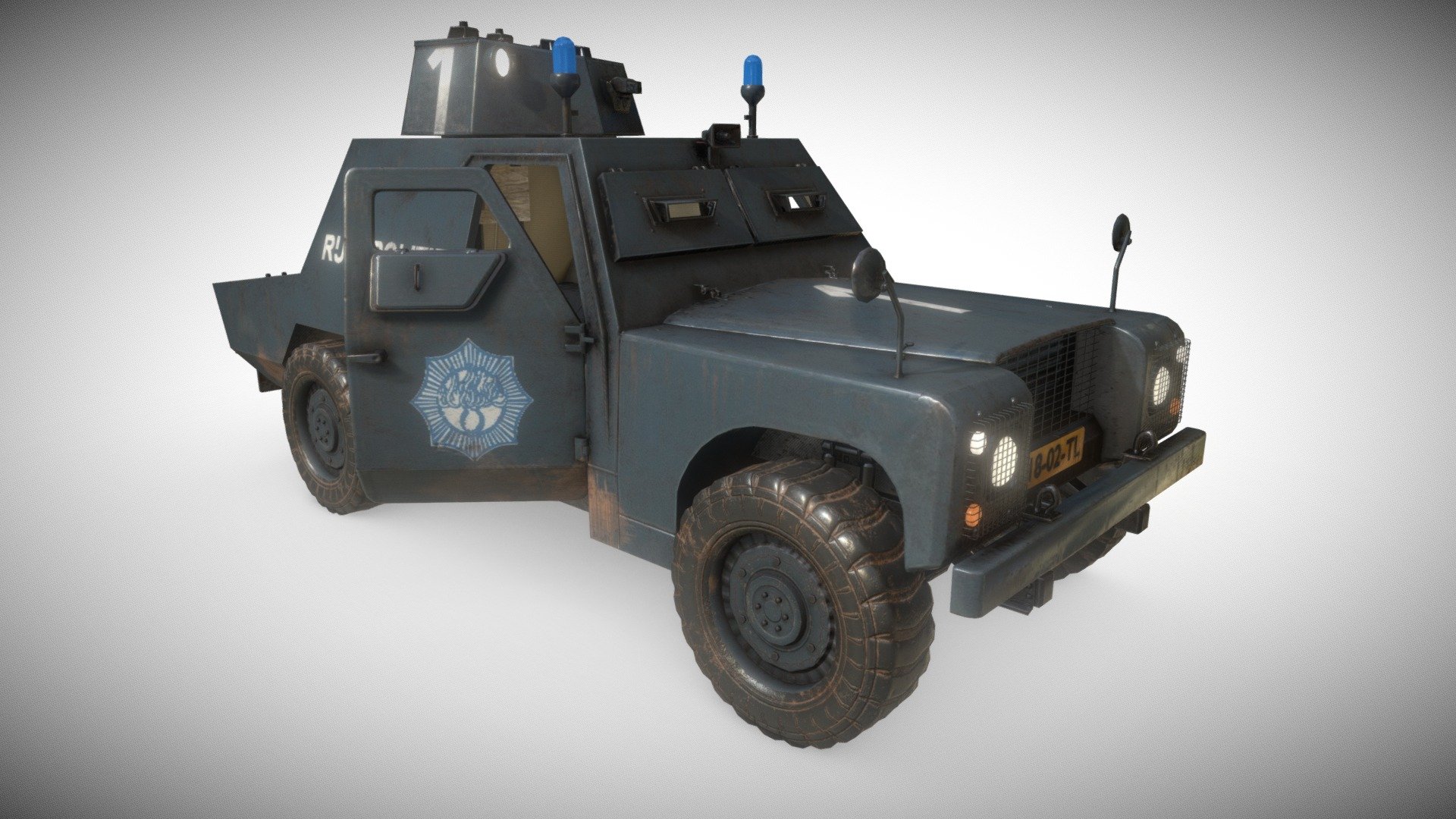 Shorland Mark1 Armoured Car 3d model