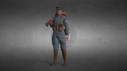 French soldier, medic