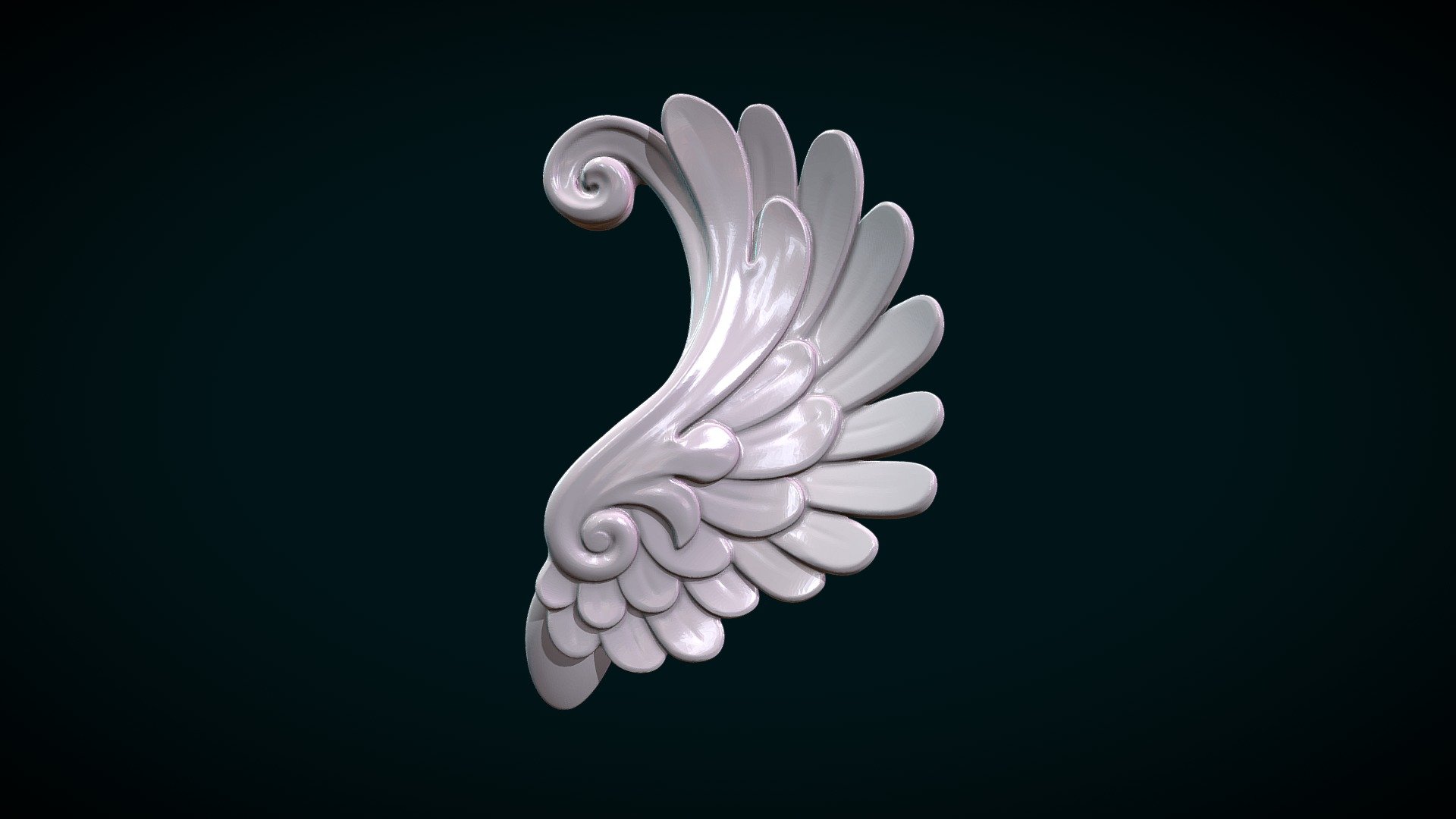 Stylized Wing 3d model