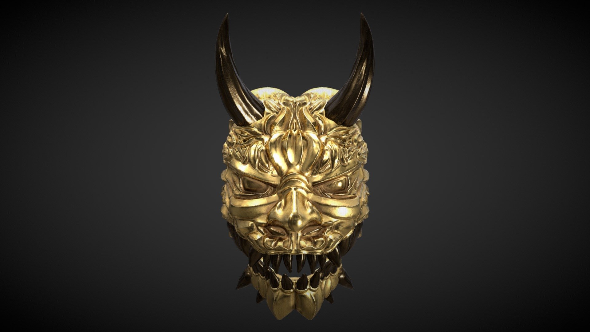 Demon Mask 3d model