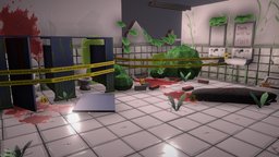 Crime scene diorama