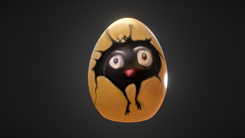 little_monster_egg 3d model