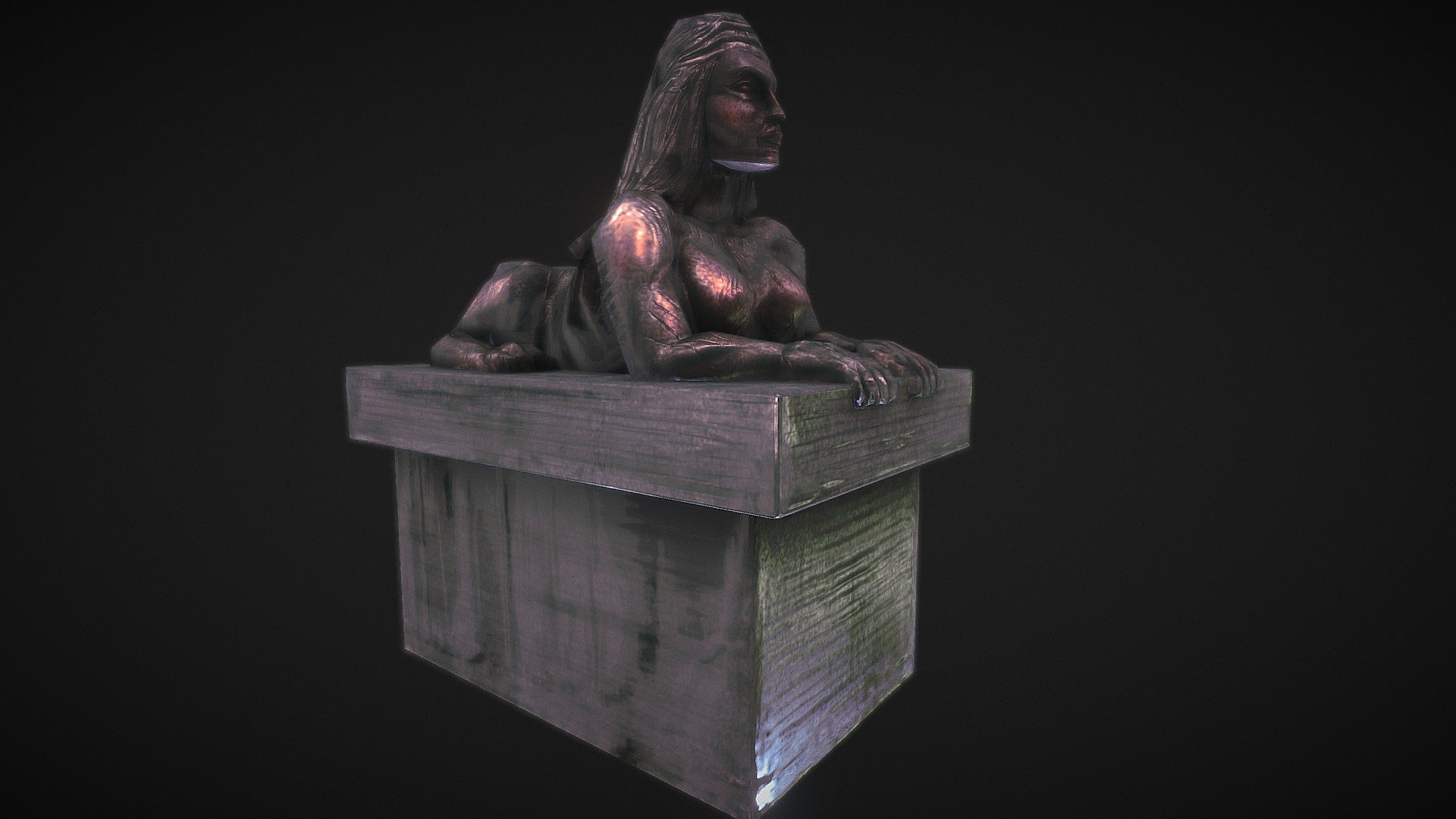 Sphinx statue V2 3d model