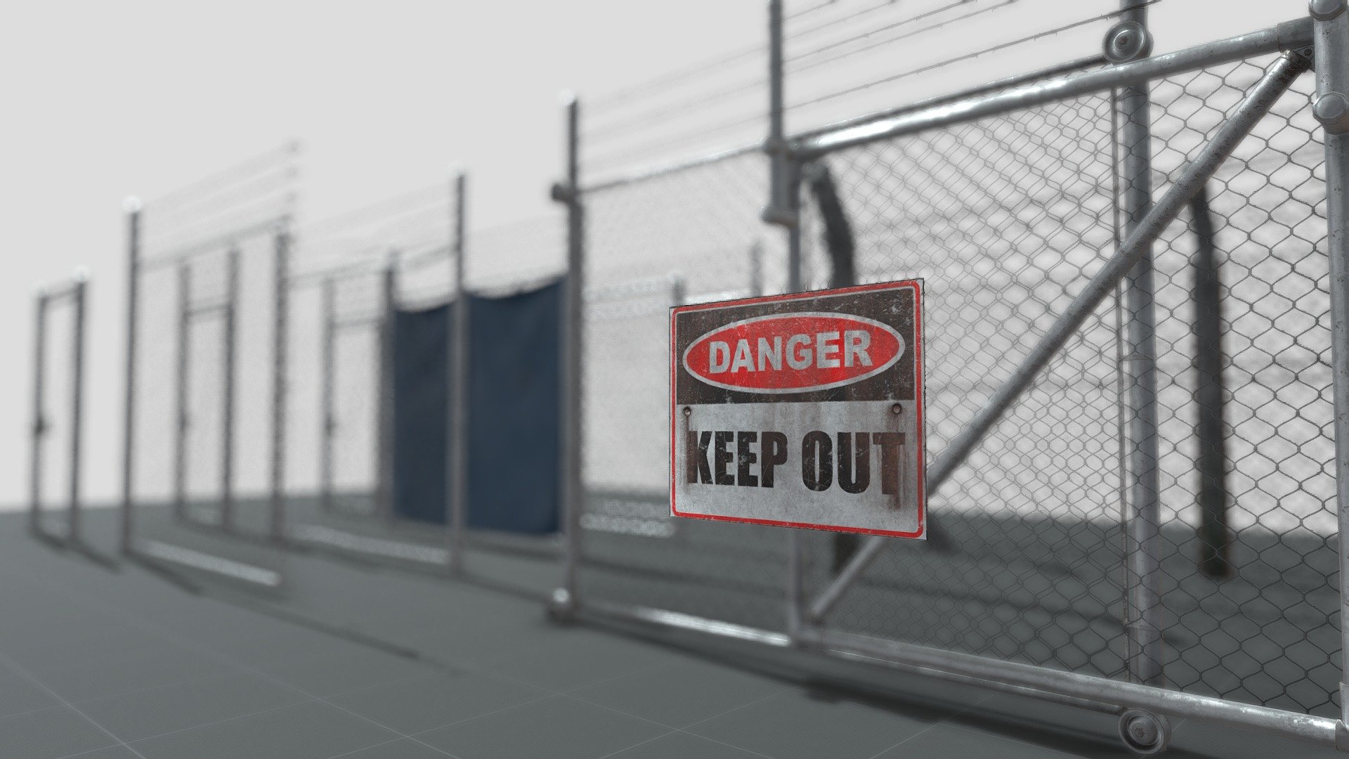 Modular Fences 3d model