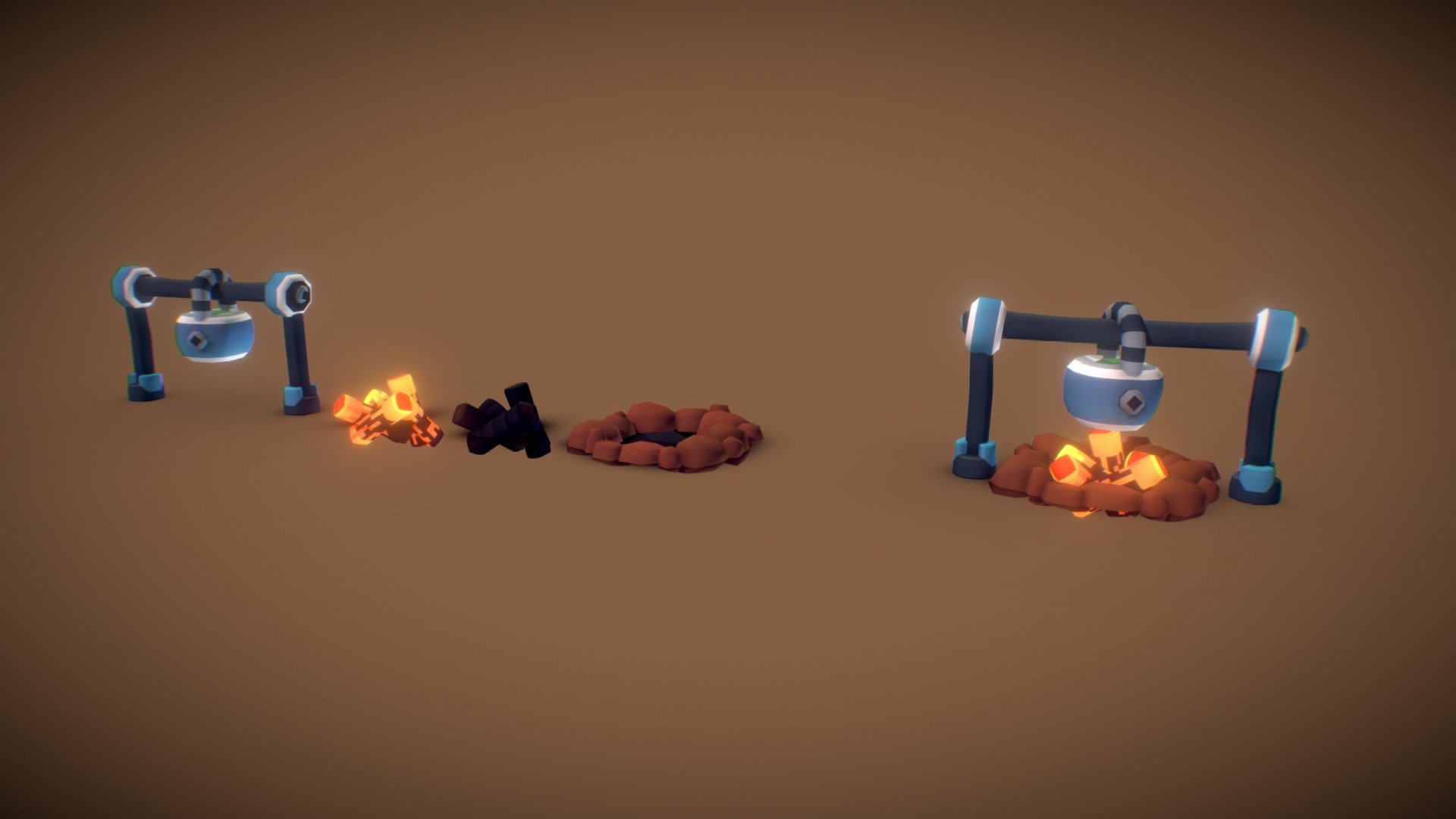 Campfire 3d model