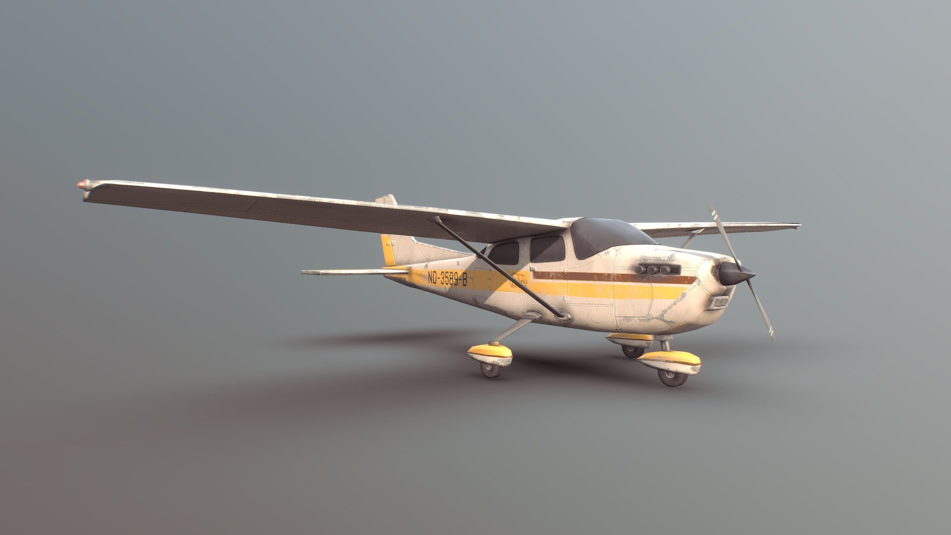 Light Airplane 3d model