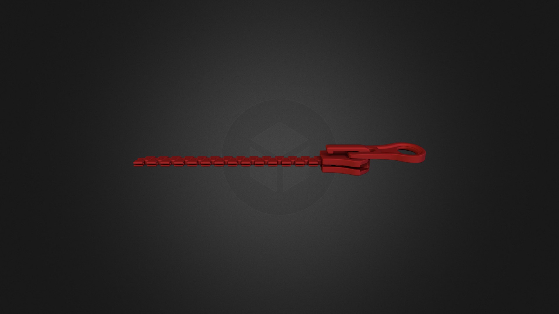 zipper 3d model