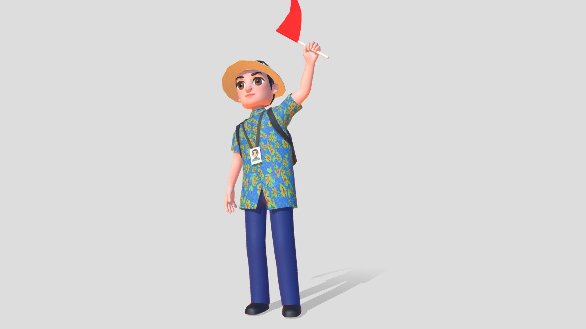 Tour Guide 3d model