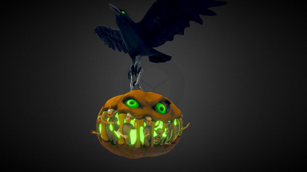 Pumpkin trap 3d model