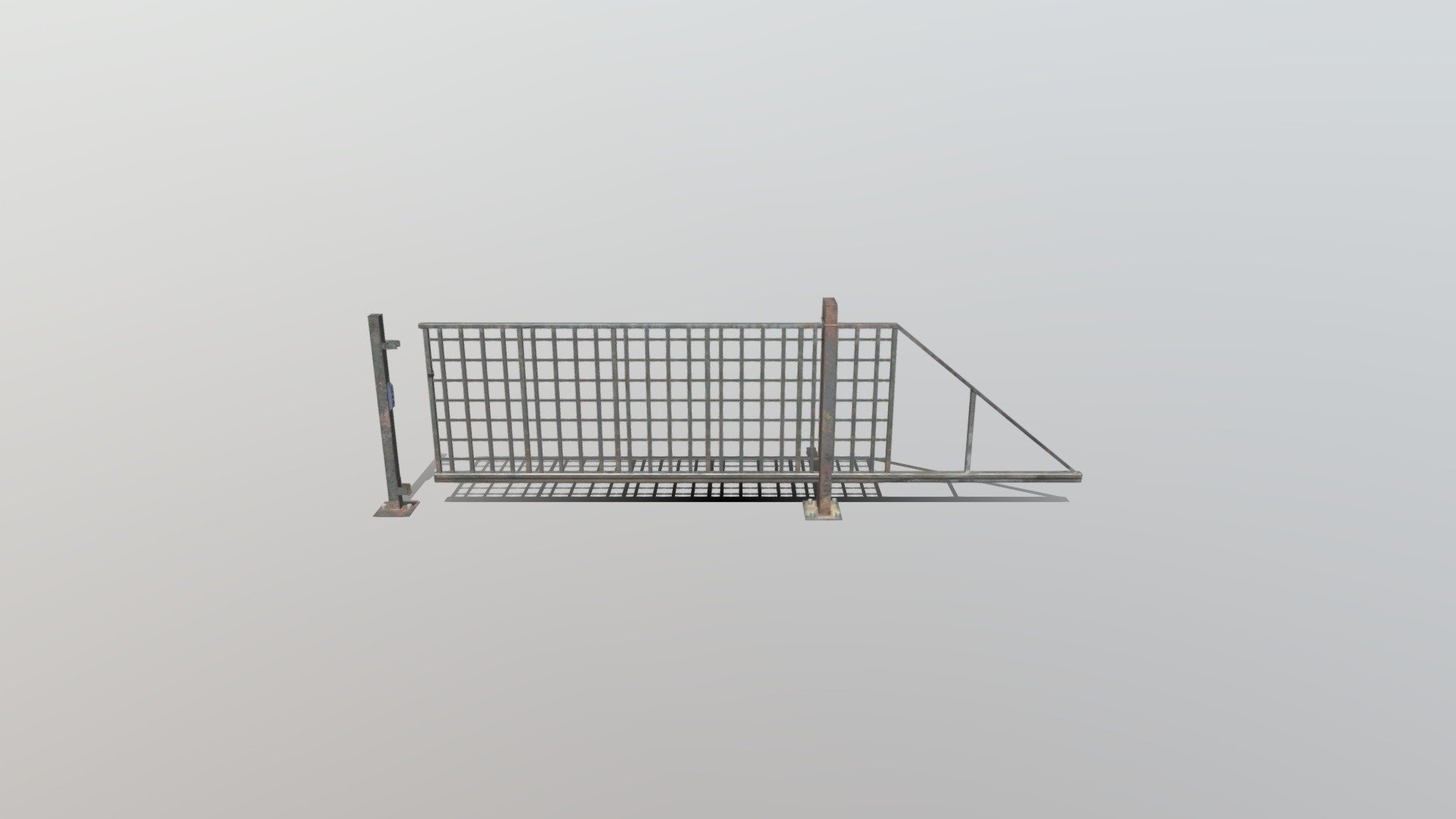 automatic metal gate 3d model