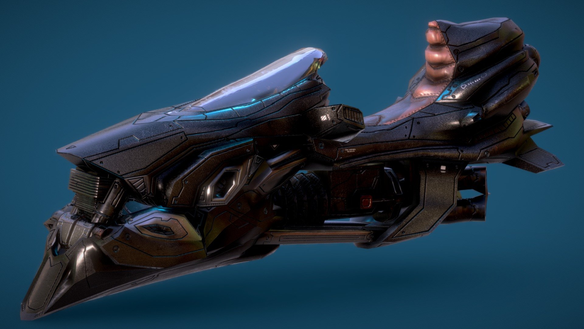 Hover Bike 3d model