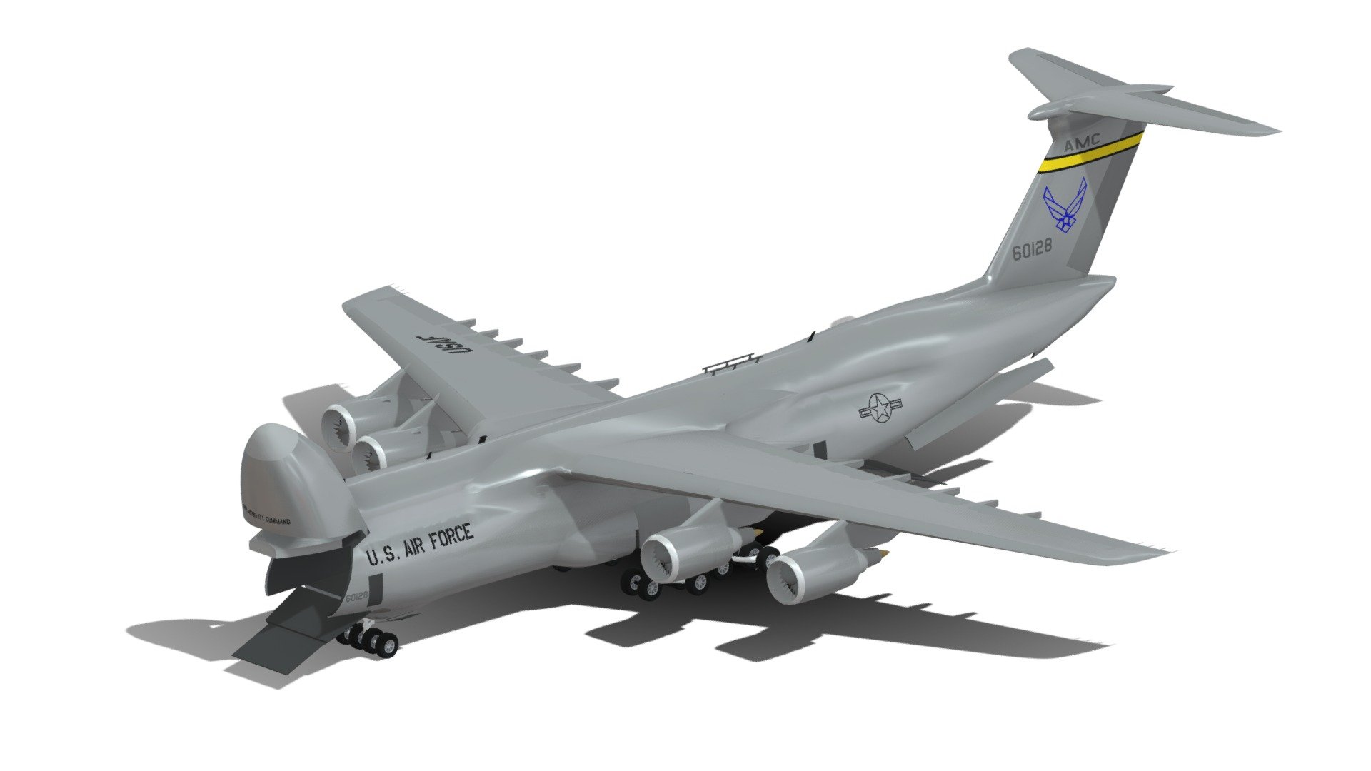 3d Model C-5M Galaxy 3d model