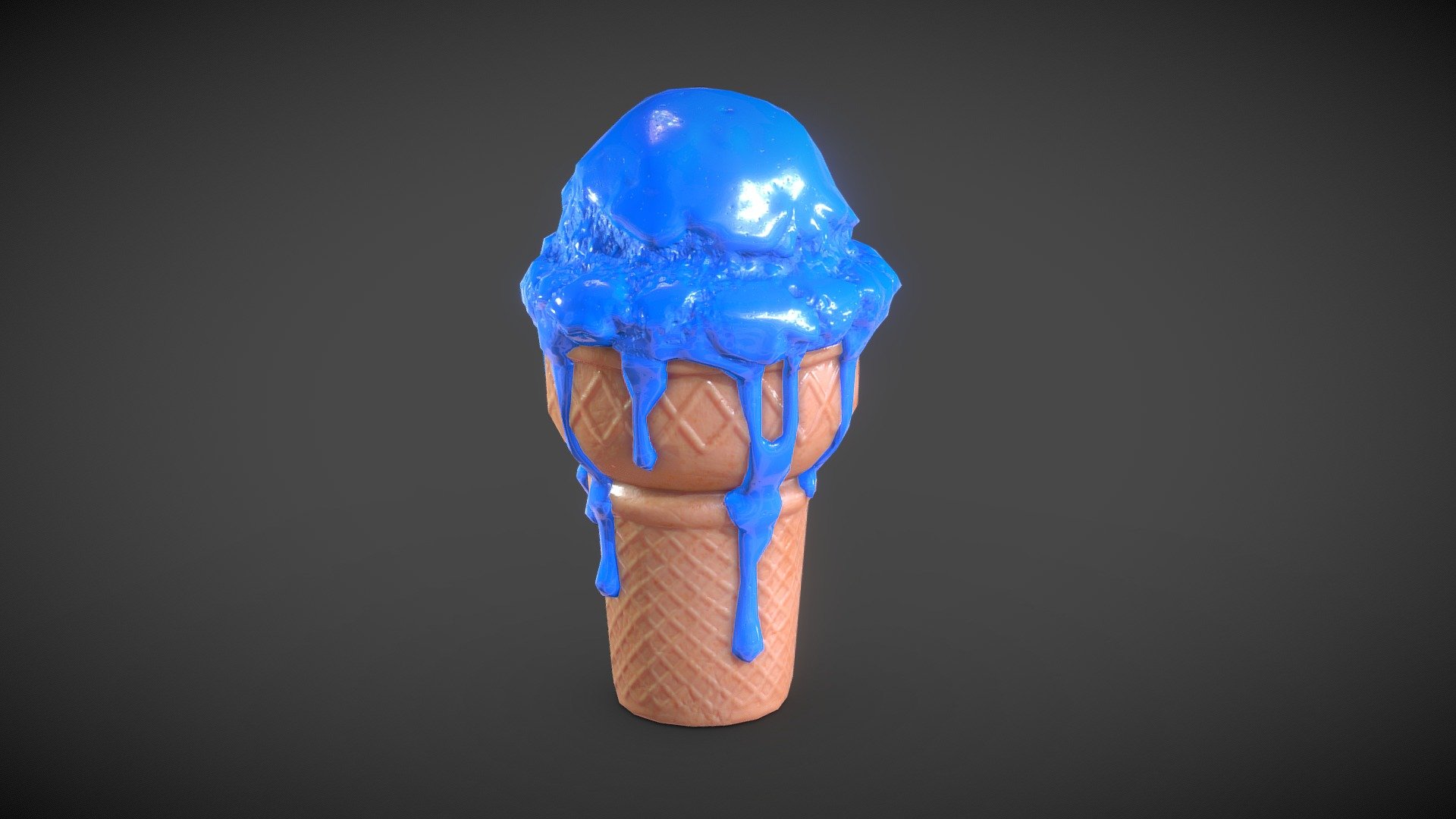 Ice Cream Cone (tasty) 3d model