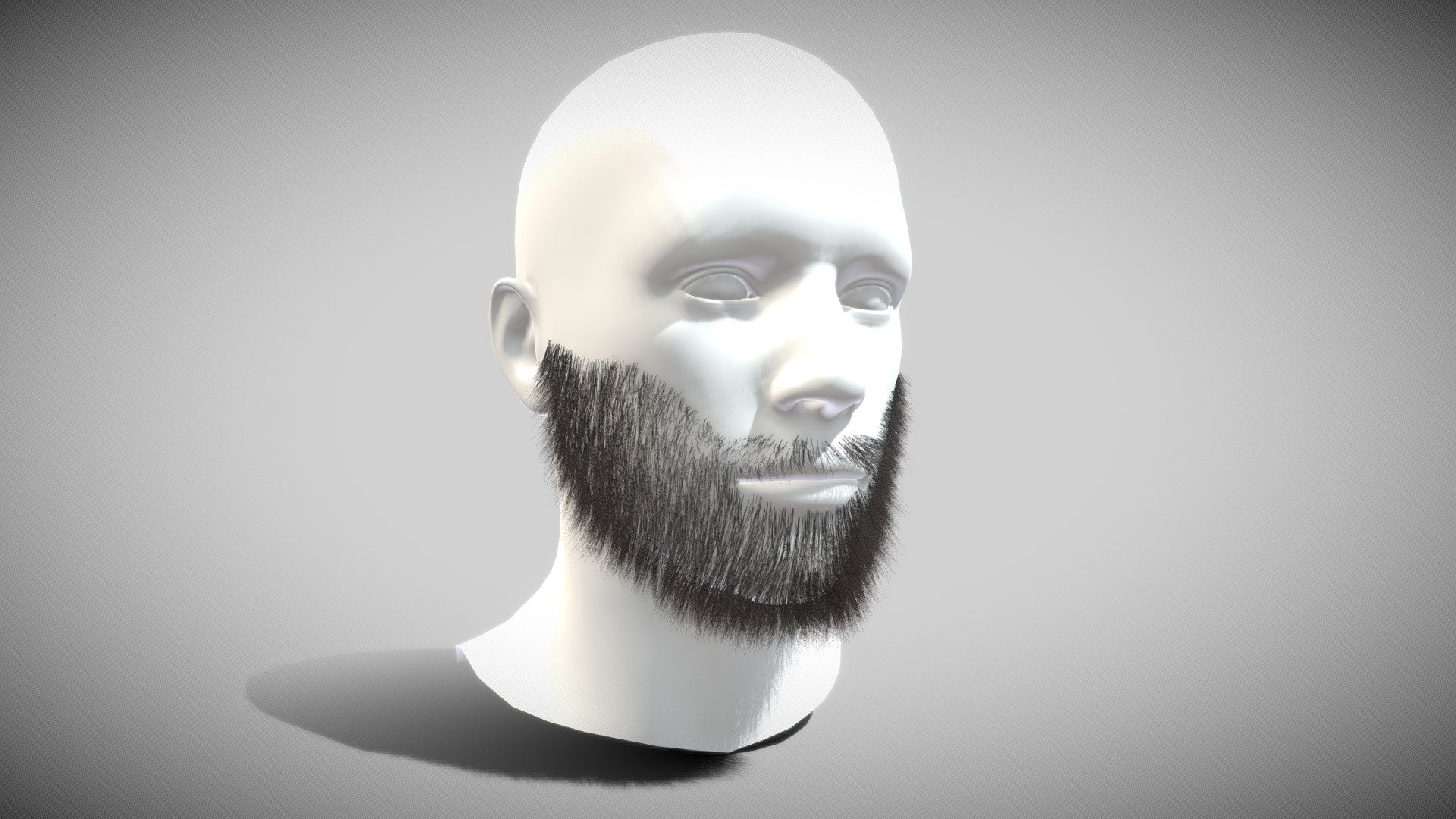 Messy Beard 3d model