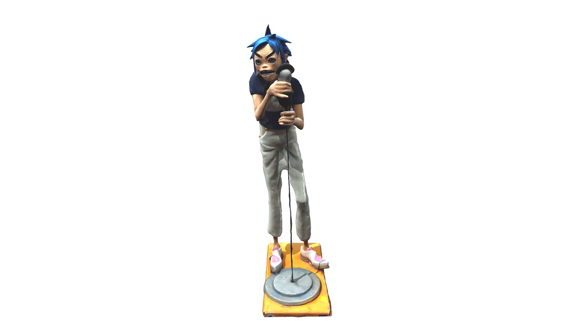 Gorillaz sculpture 3d model