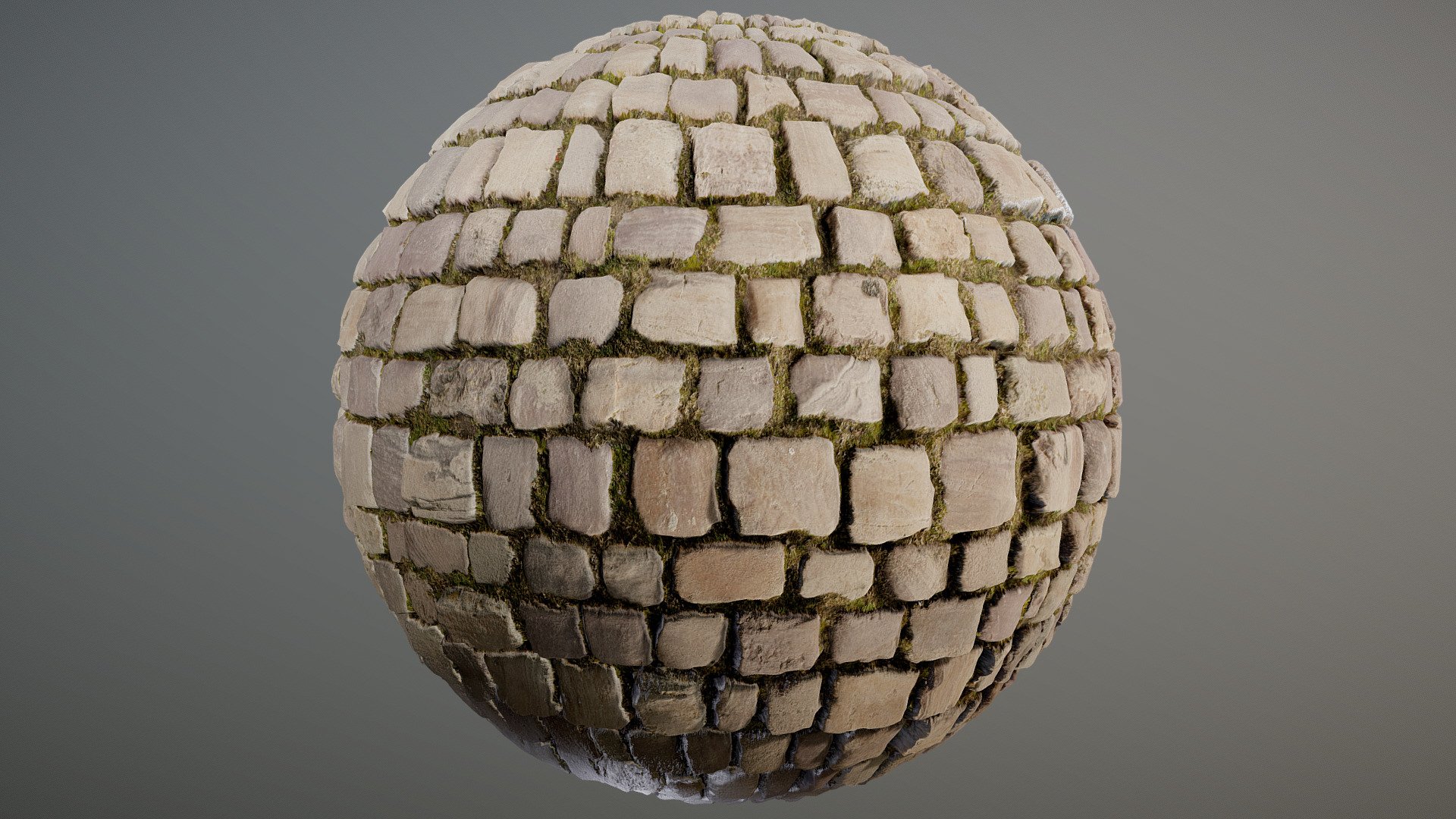 Cobblestone PBR Texture 3d model