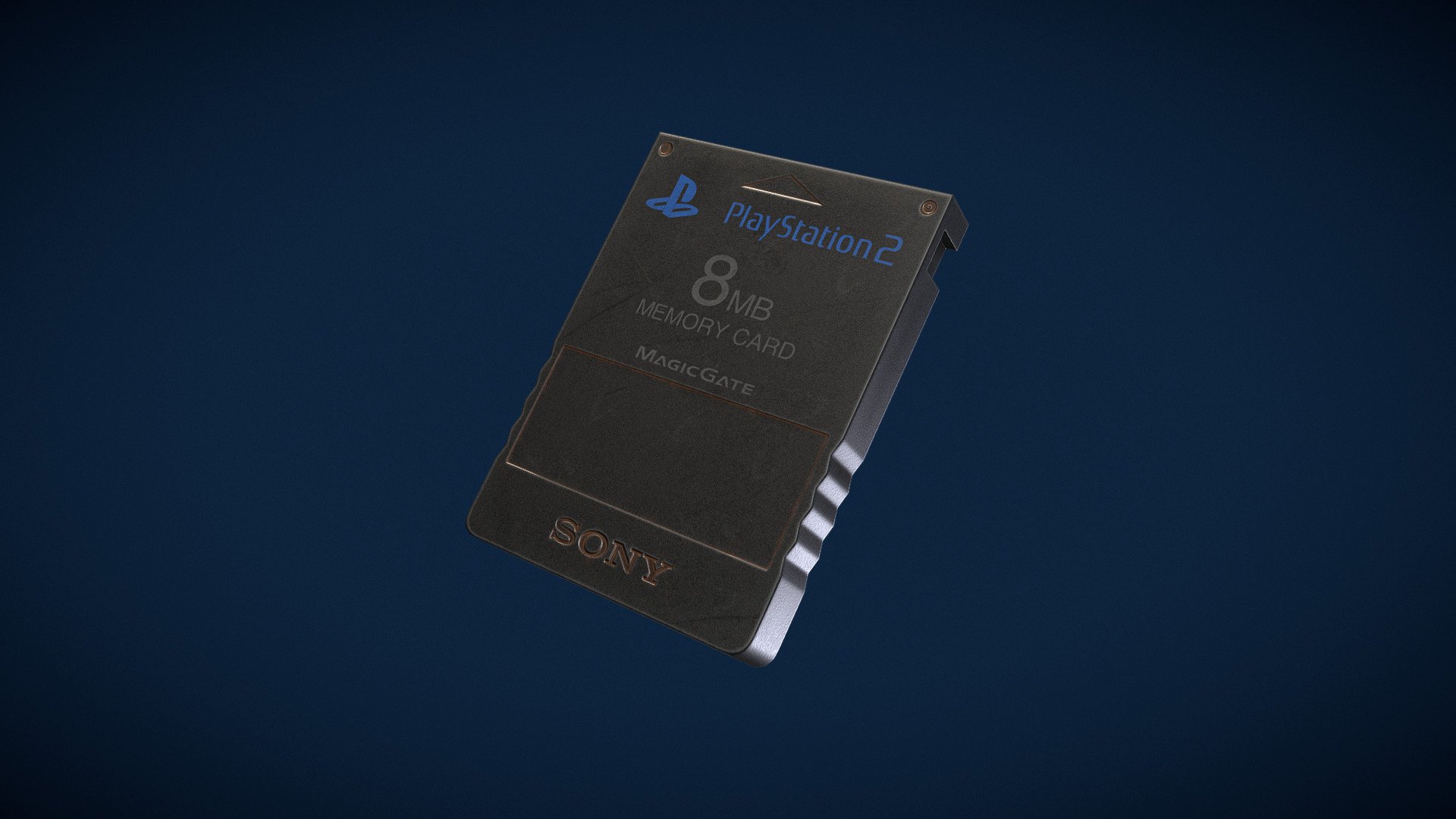 PlayStation 2 Memory Card 3d model