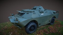 Amphibious armoured scout car BRDM-2