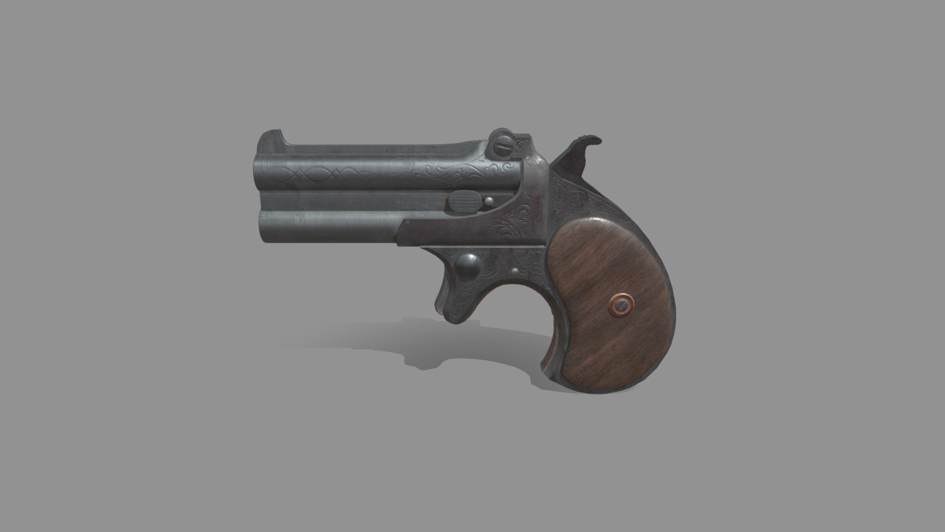 Remington Model 95 Double Derringer 3d model