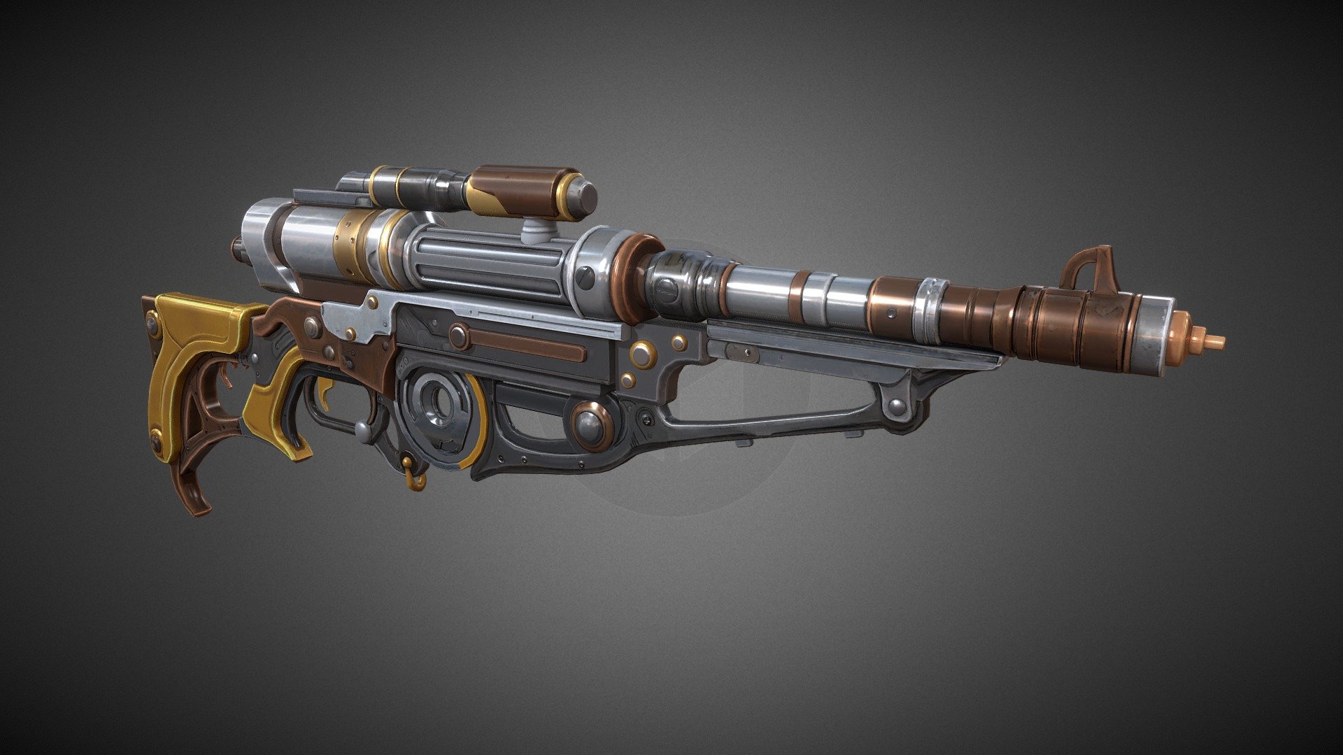 Stylised Steampunk AR 3d model