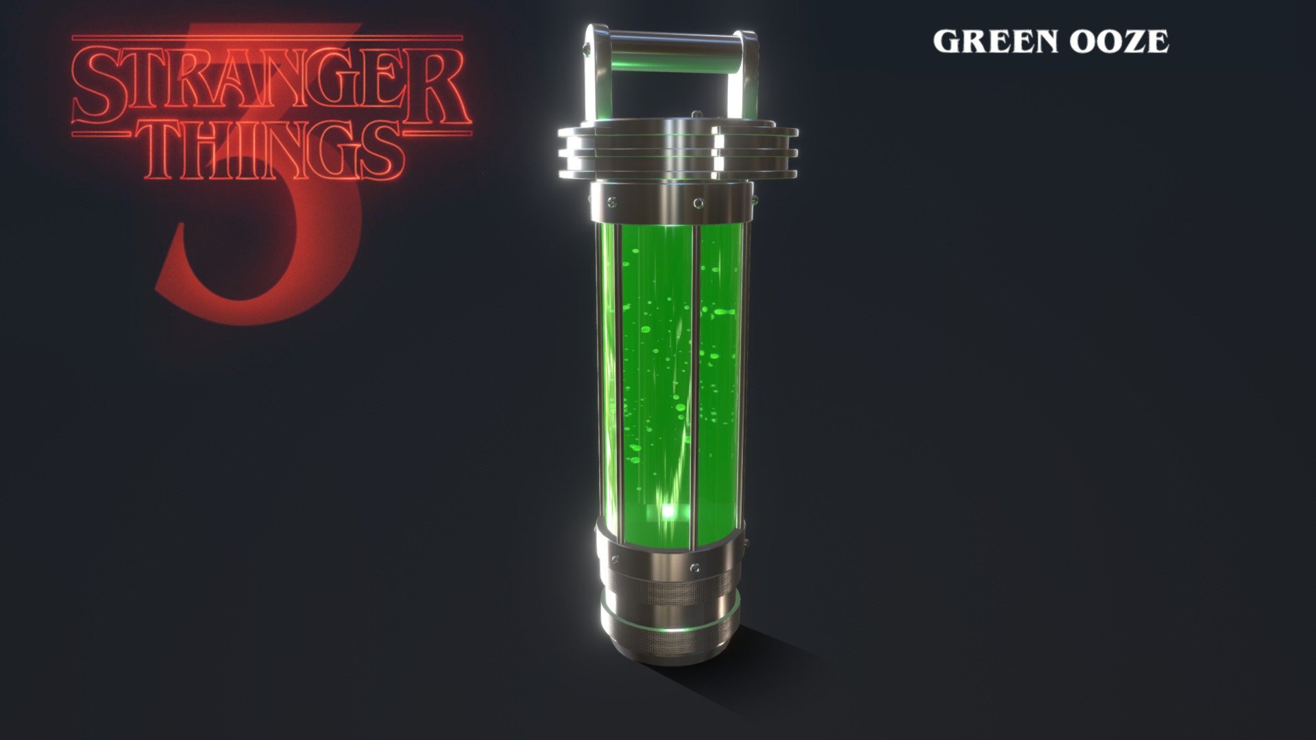 Stranger Things Ooze Canister 3d model