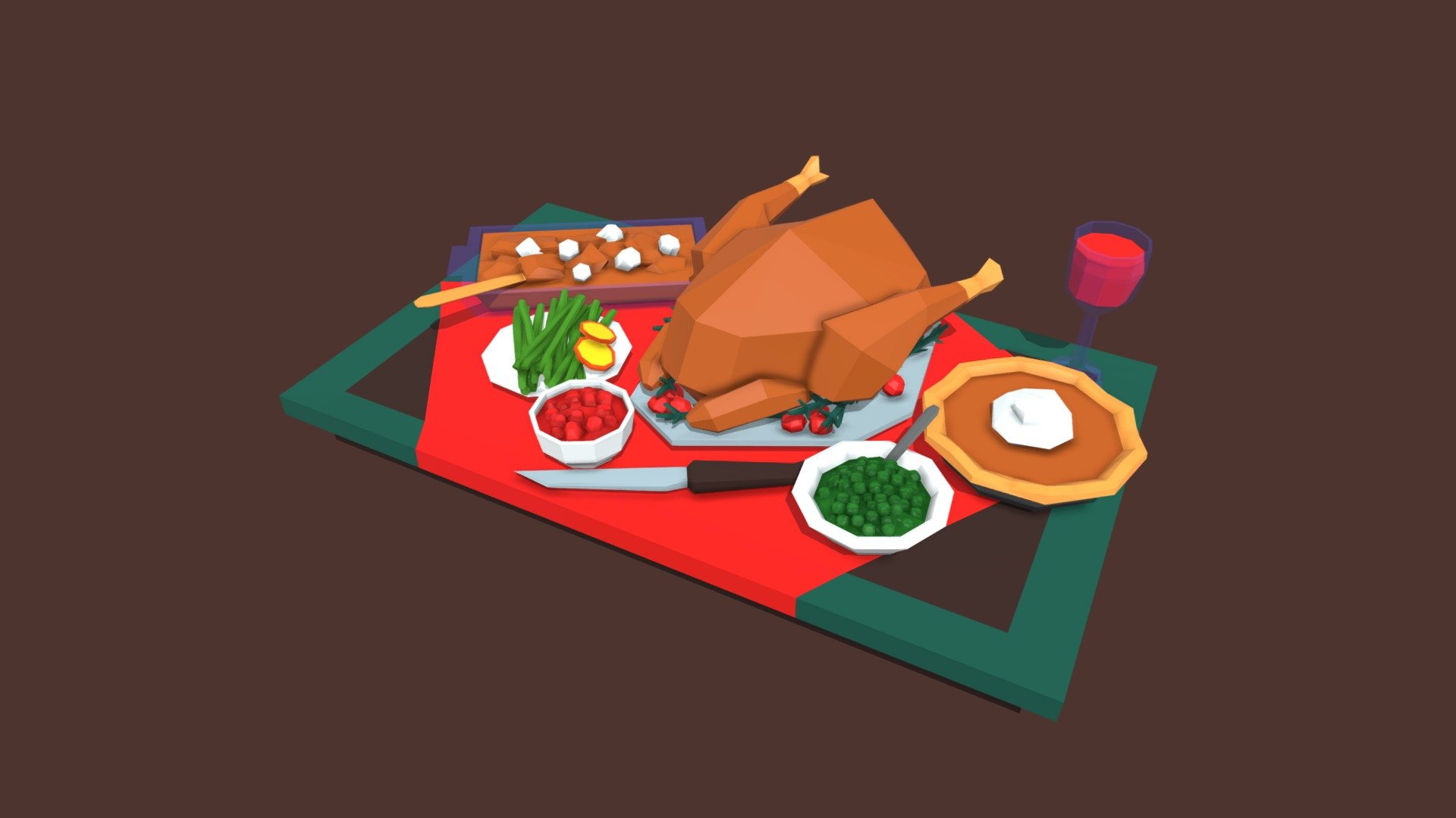 Happy Thanksgiving 3d model