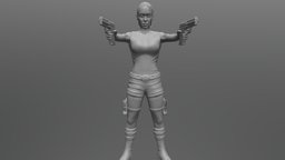 Lara Croft for 3D printing