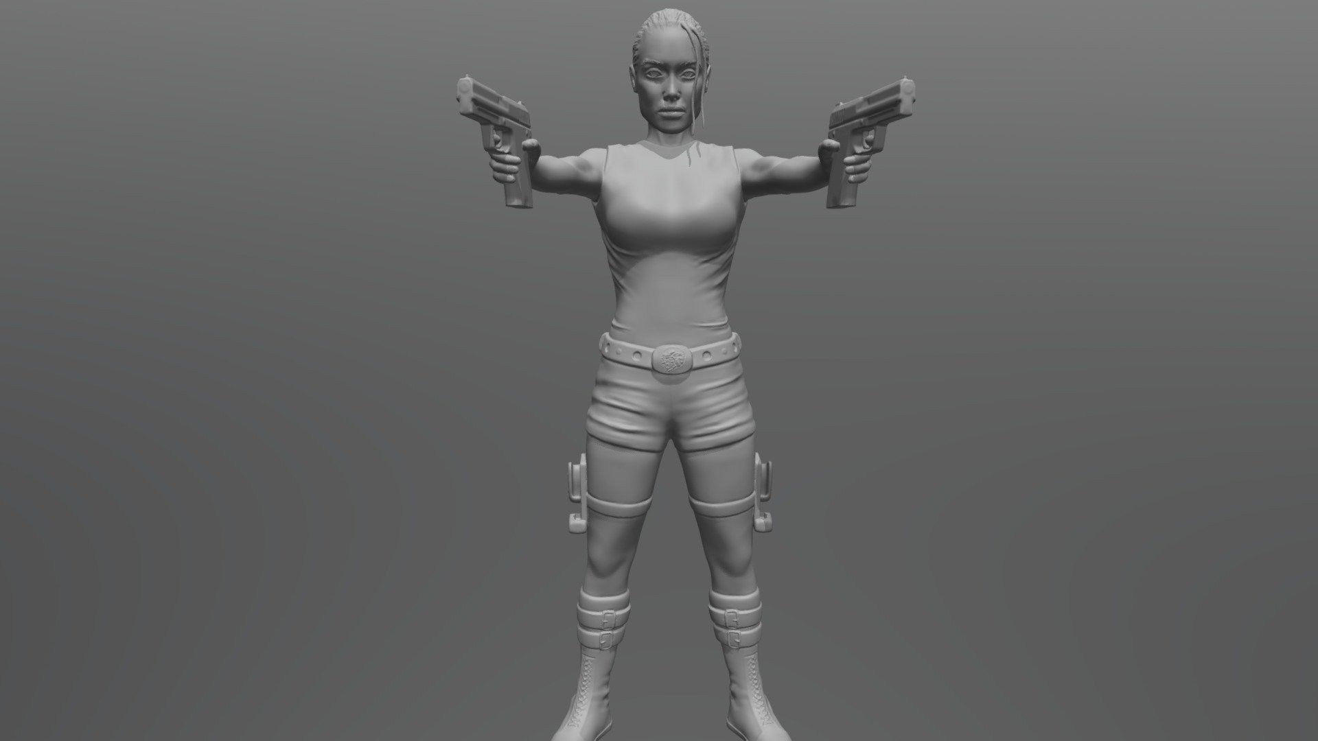 Lara Croft for 3D printing 3d model