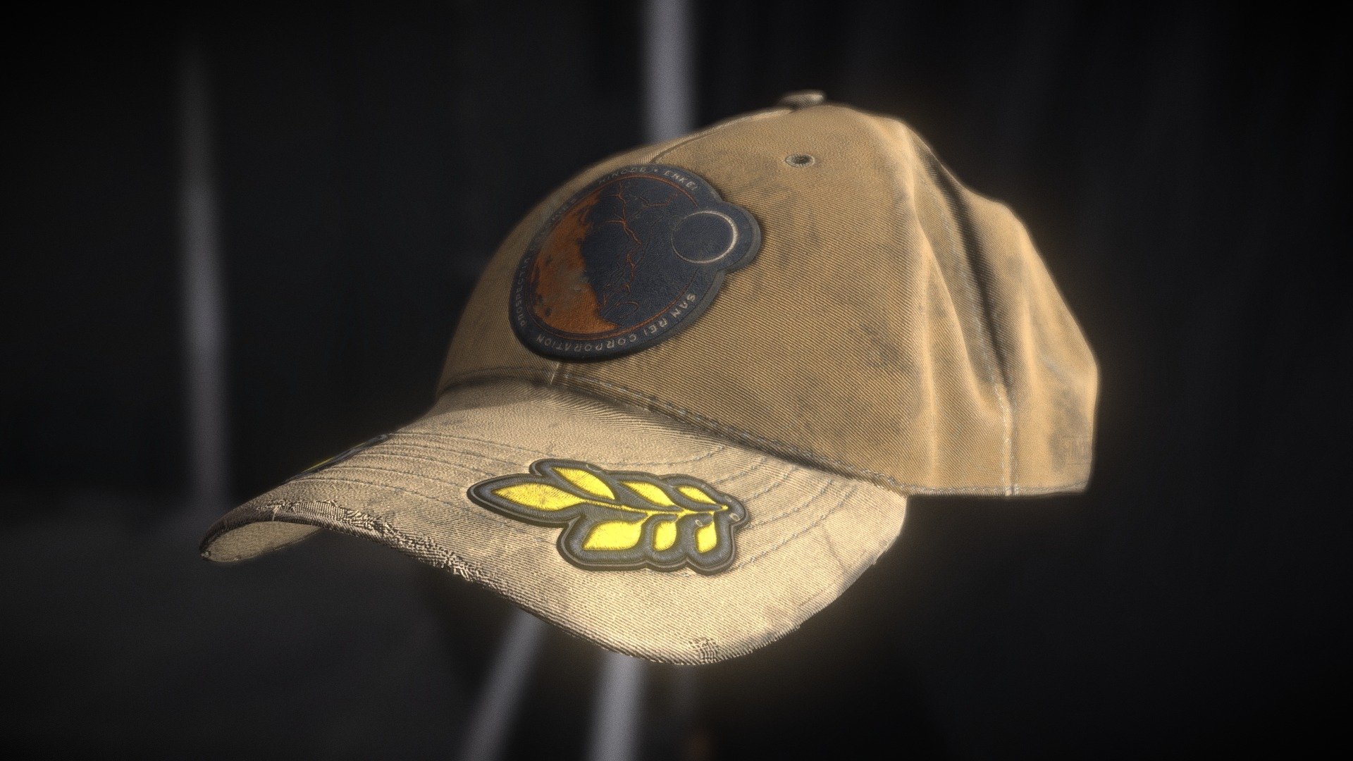 Worn Crew Hat 3d model