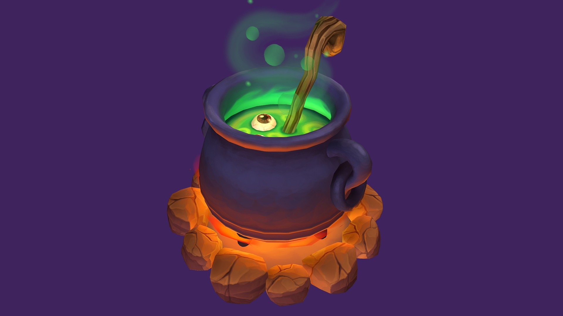 Eyeball Cauldron 3d model