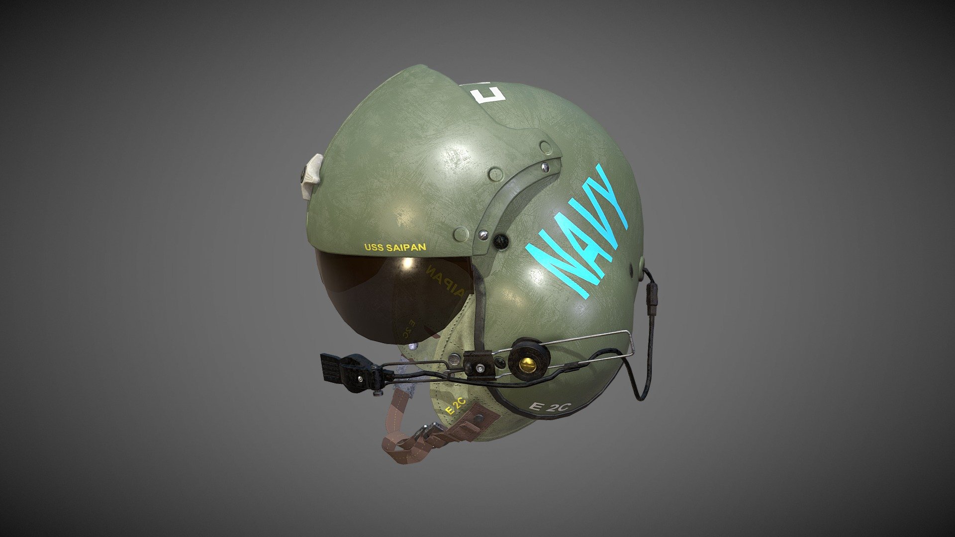 Army Helmet | USS SAIPAN 3d model