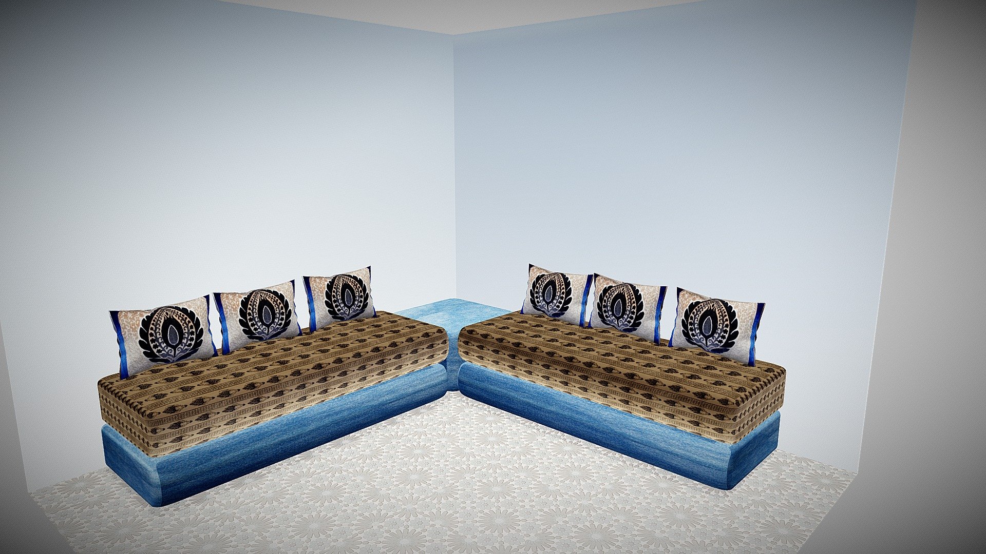 Algerian Guest Room 3d model