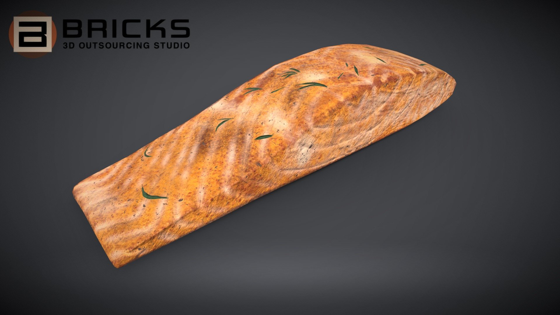 SalmonCaperSkillet 3d model