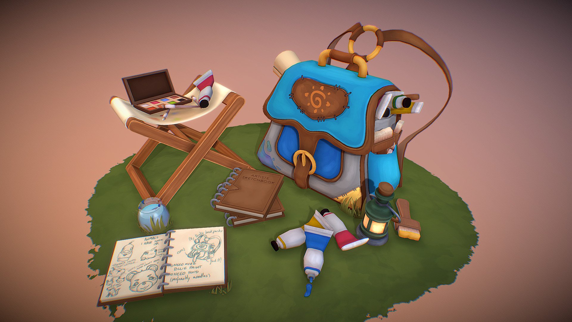 The Artiste Adventure Kit 3d model