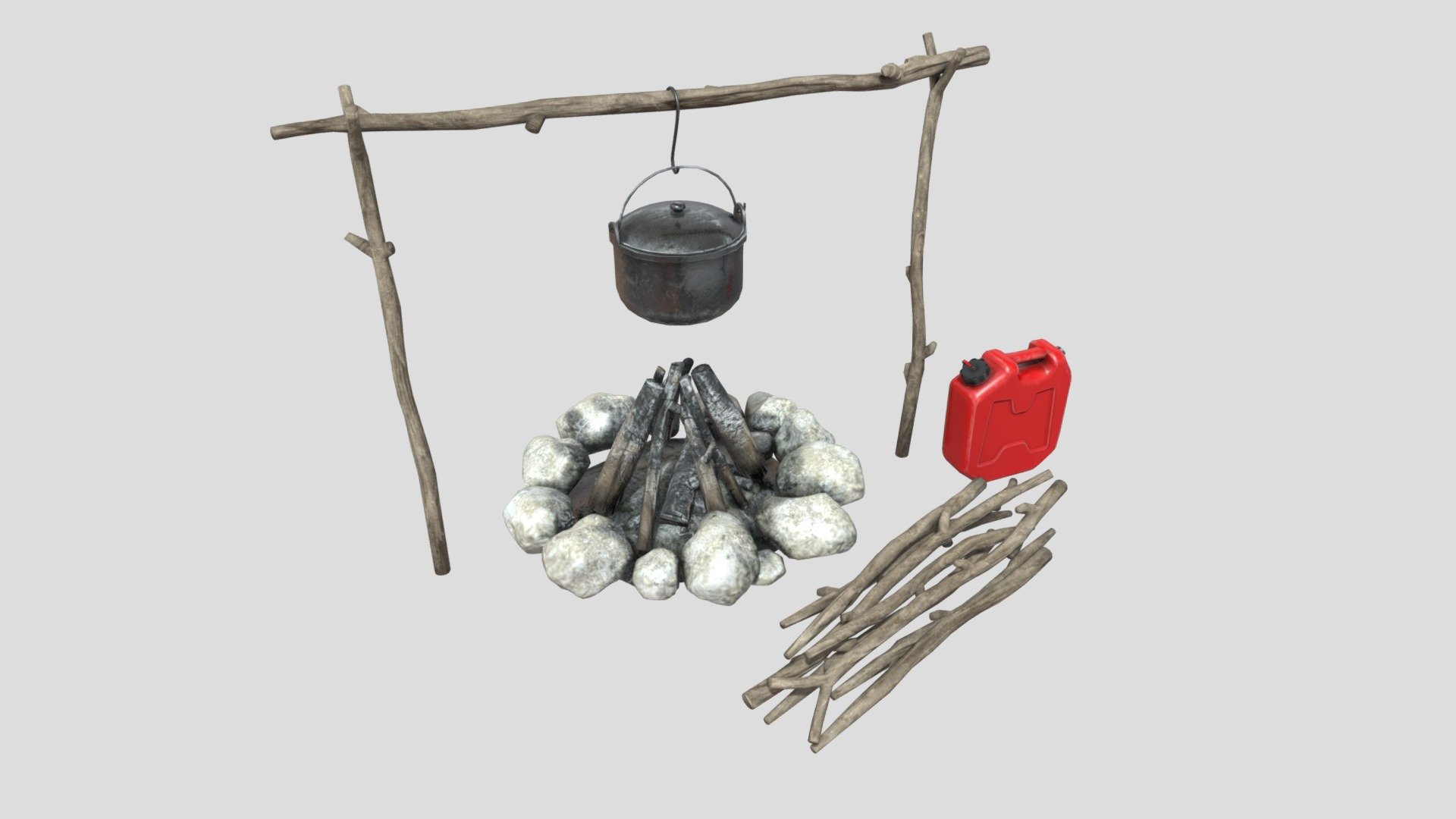 Campfire 3d model