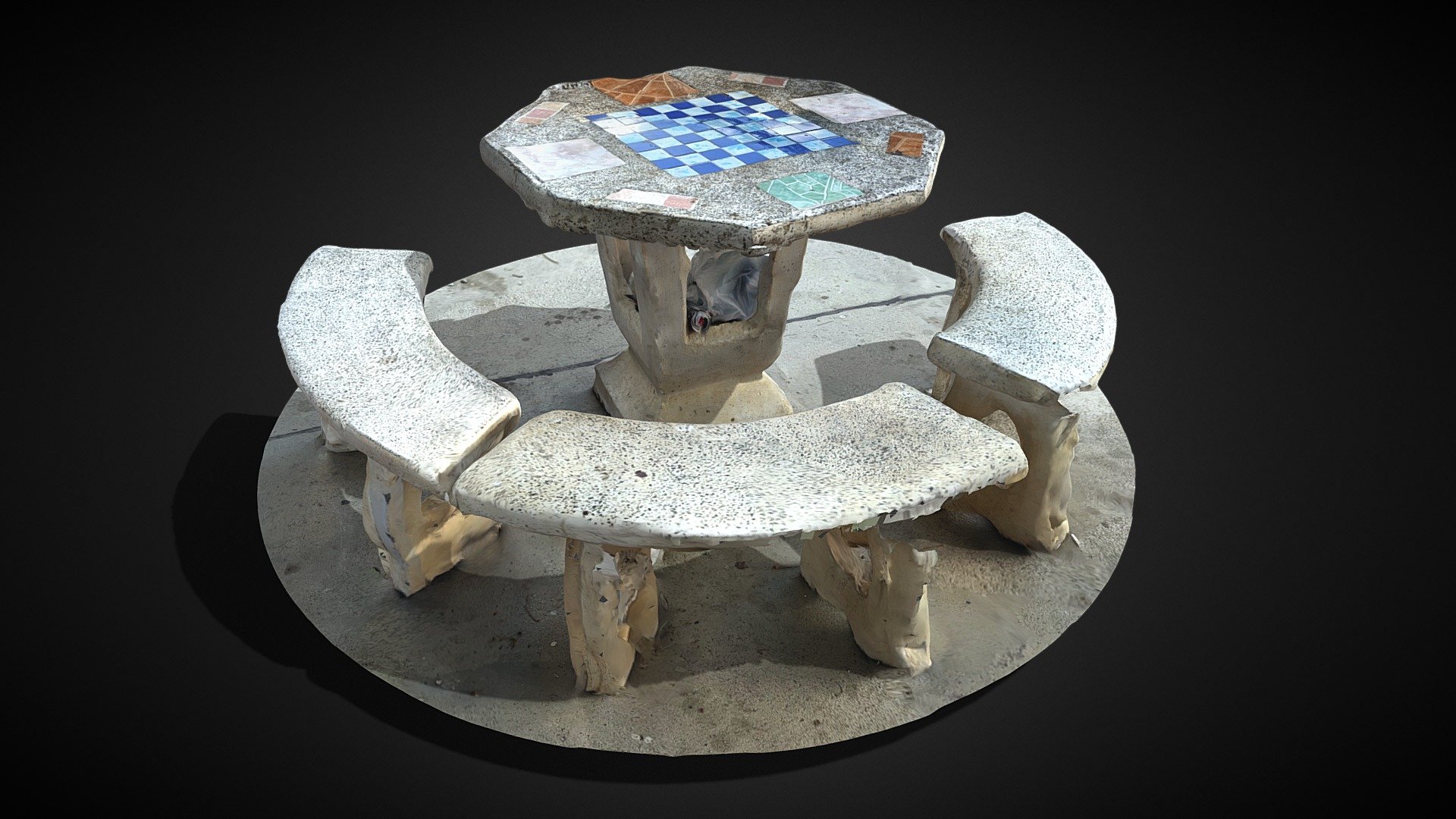 marble table 3d model