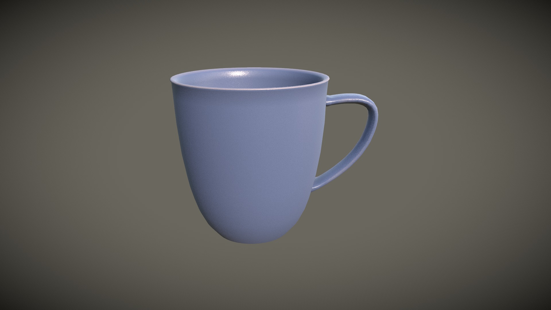 Stoneware coffee mug 3d model