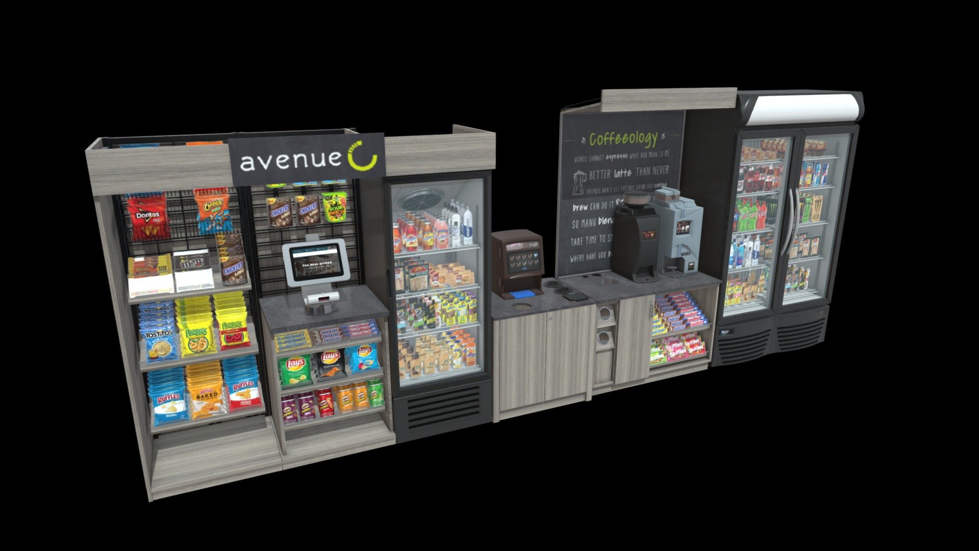 Mini Market 3d model