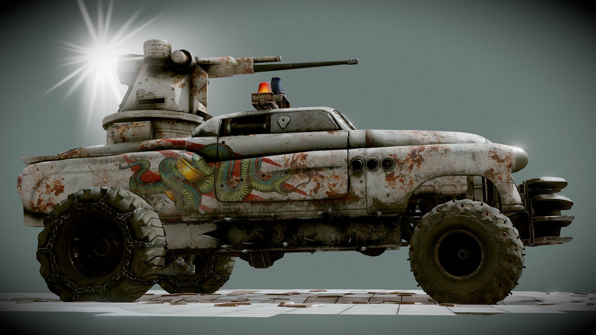 Crossout — Pandemic pack 3d model